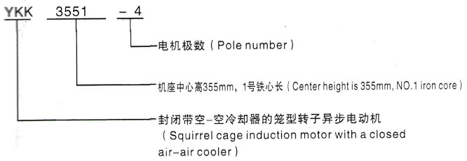 YKK系列(H355-1000)高压YJTFKK5602-2-1600KW三相异步电机西安泰富西玛电机型号说明